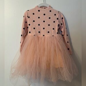 Pink Polka Dot Tulle Dress